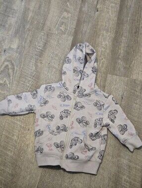jumping beans Light Gray Hooded Zip Sweatshirt with Monster Truck Print